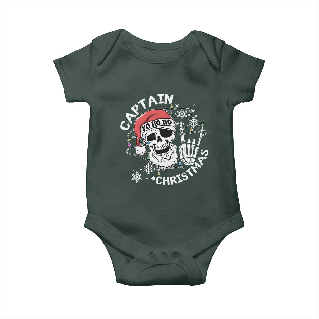 Pirate Christmas Baby Onesie Skull Skeleton Lights Pirates Caribbean Cruise