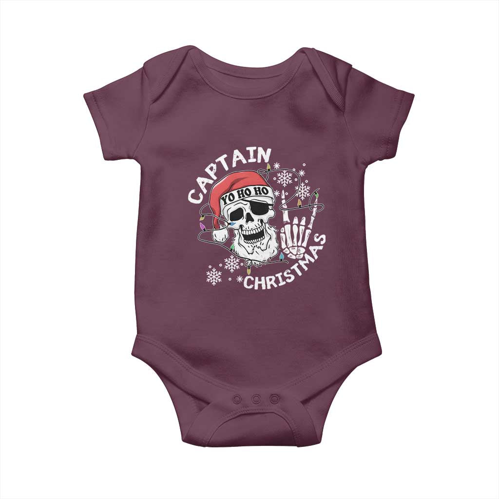 Pirate Christmas Baby Onesie Skull Skeleton Lights Pirates Caribbean Cruise