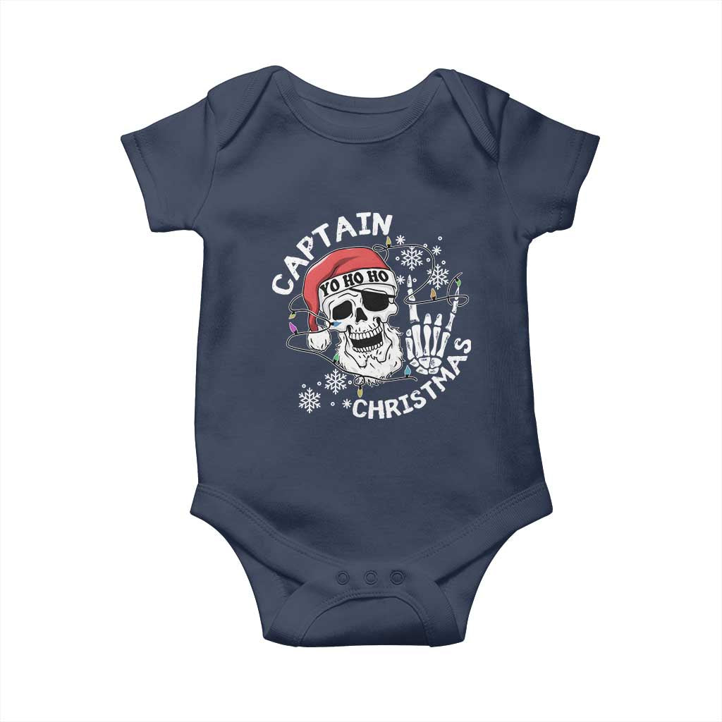 Pirate Christmas Baby Onesie Skull Skeleton Lights Pirates Caribbean Cruise
