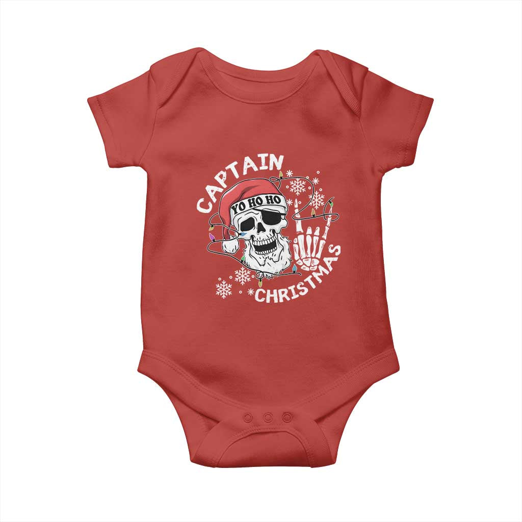 Pirate Christmas Baby Onesie Skull Skeleton Lights Pirates Caribbean Cruise