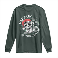 Pirate Christmas Long Sleeve Shirt Skull Skeleton Lights Pirates Caribbean Cruise