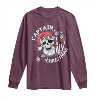 Pirate Christmas Long Sleeve Shirt Skull Skeleton Lights Pirates Caribbean Cruise