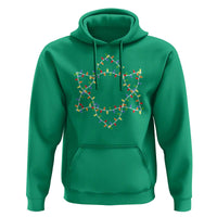 Christmas Religious Happy Chrismukkah Hoodie Lights Star of David