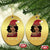 Black Santa African American Xmas Christmas Ornament Sassy Afro Queen Black Woman - Wonder Print Shop