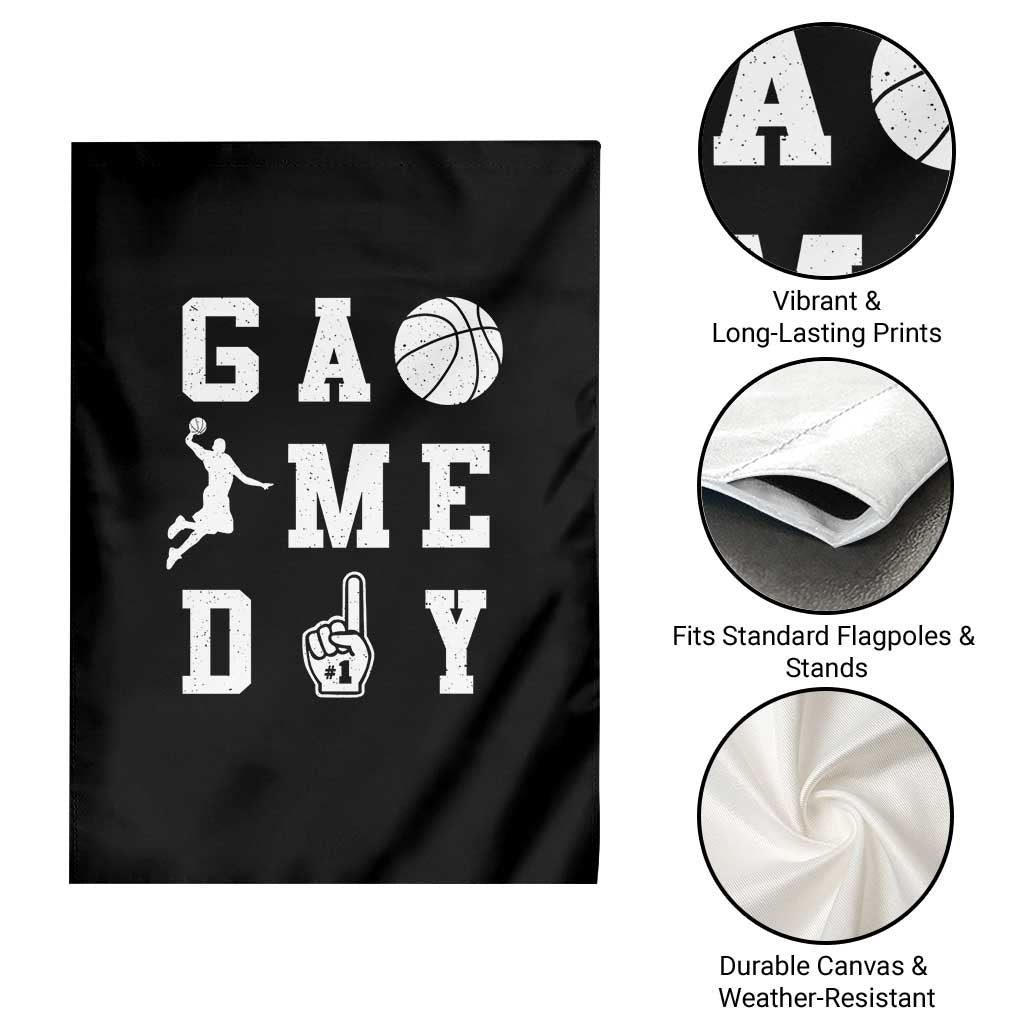 Game Day Basketball Garden Flag Basketball Mom Sports Fan - Wonder Print Shop