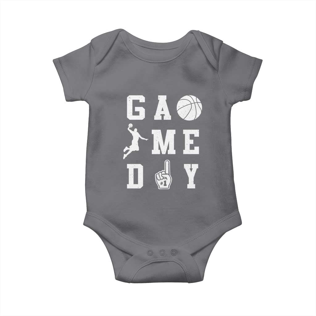 Game Day Basketball Baby Onesie Basketball Mom Sports Fan - Wonder Print Shop