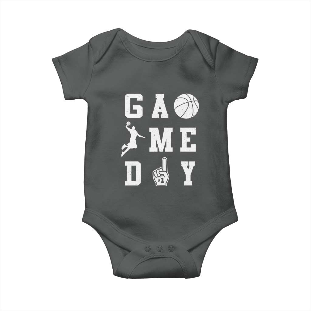 Game Day Basketball Baby Onesie Basketball Mom Sports Fan - Wonder Print Shop
