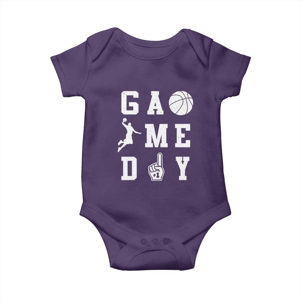 Game Day Basketball Baby Onesie Basketball Mom Sports Fan - Wonder Print Shop