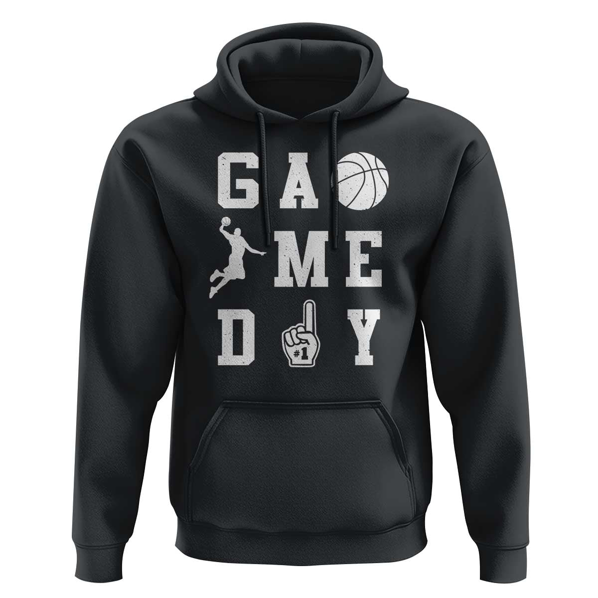 Game Day Basketball Hoodie Basketball Mom Sports Fan - Wonder Print Shop