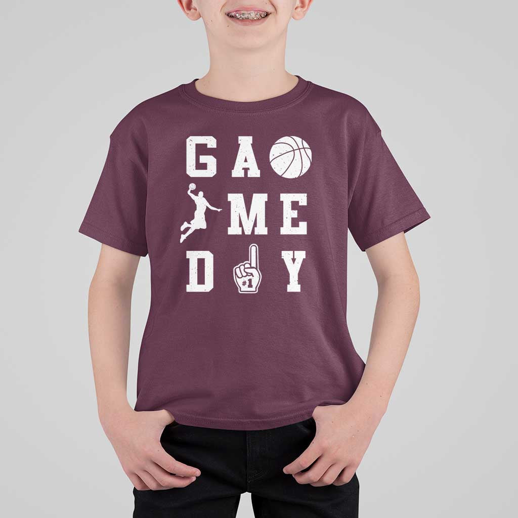 Game Day Basketball T Shirt For Kid Basketball Mom Sports Fan - Wonder Print Shop