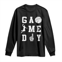 Game Day Basketball Long Sleeve Shirt Basketball Mom Sports Fan - Wonder Print Shop