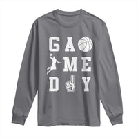 Game Day Basketball Long Sleeve Shirt Basketball Mom Sports Fan - Wonder Print Shop