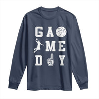 Game Day Basketball Long Sleeve Shirt Basketball Mom Sports Fan - Wonder Print Shop