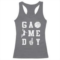 Game Day Basketball Racerback Tank Top Basketball Mom Sports Fan - Wonder Print Shop
