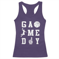 Game Day Basketball Racerback Tank Top Basketball Mom Sports Fan - Wonder Print Shop