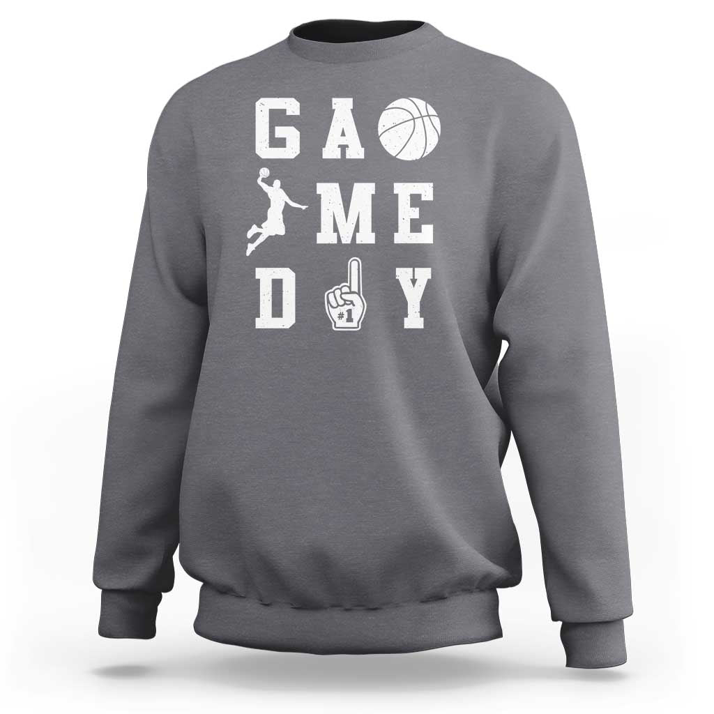 Game Day Basketball Sweatshirt Basketball Mom Sports Fan - Wonder Print Shop