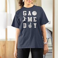 Game Day Basketball T Shirt For Women Basketball Mom Sports Fan - Wonder Print Shop