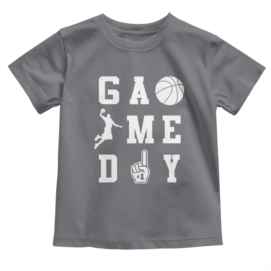 Game Day Basketball Toddler T Shirt Basketball Mom Sports Fan - Wonder Print Shop