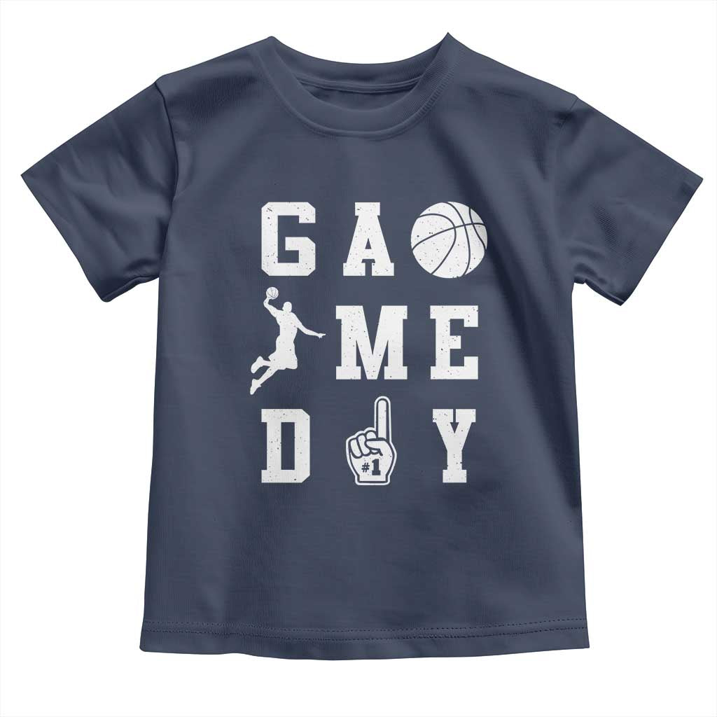 Game Day Basketball Toddler T Shirt Basketball Mom Sports Fan - Wonder Print Shop