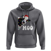 Christmas Cow Hoodie Funny Cow Lover Xmas Gift Farm