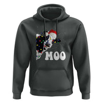 Christmas Cow Hoodie Funny Cow Lover Xmas Gift Farm