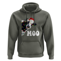 Christmas Cow Hoodie Funny Cow Lover Xmas Gift Farm