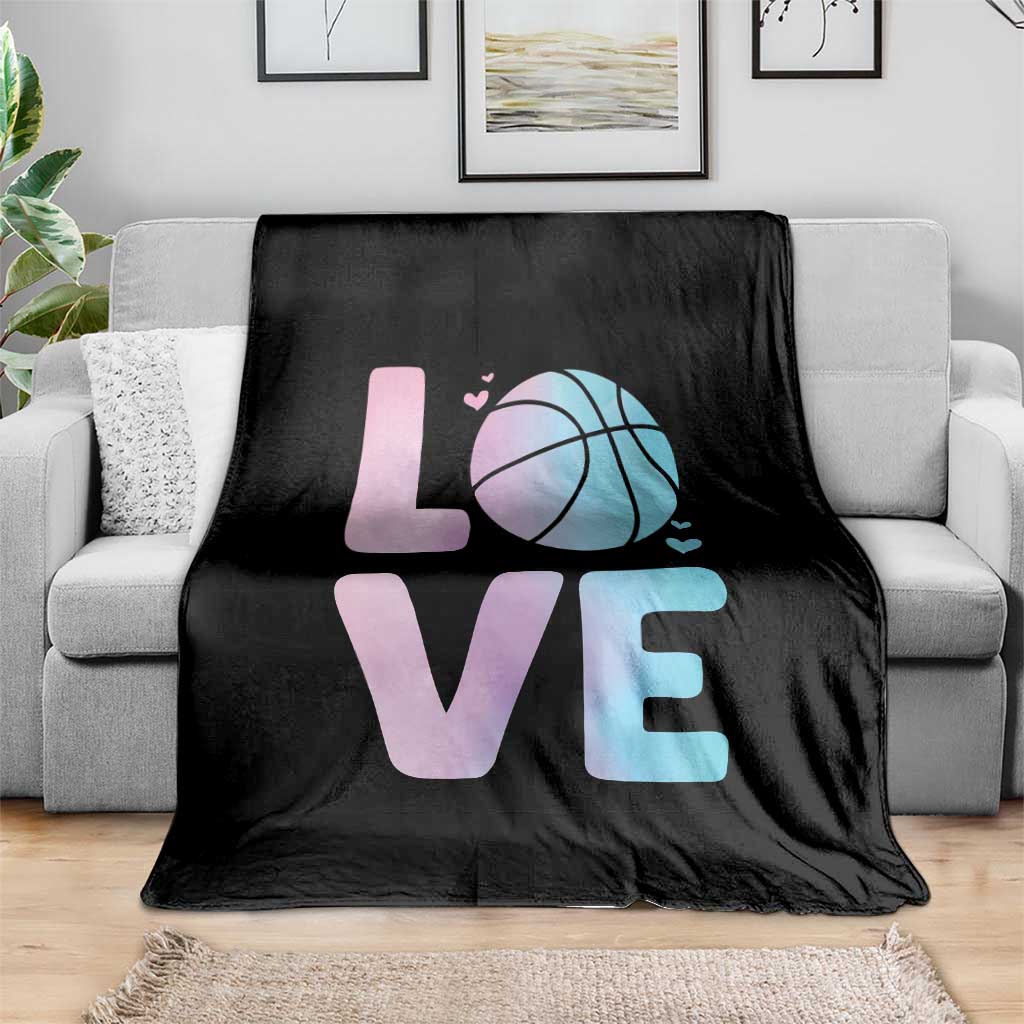Basketball Lovers Throw Blanket Basketball Mom Sports Fan - Wonder Print Shop