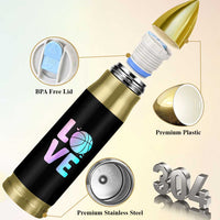 Basketball Lovers Bullet Tumbler Basketball Mom Sports Fan - Wonder Print Shop