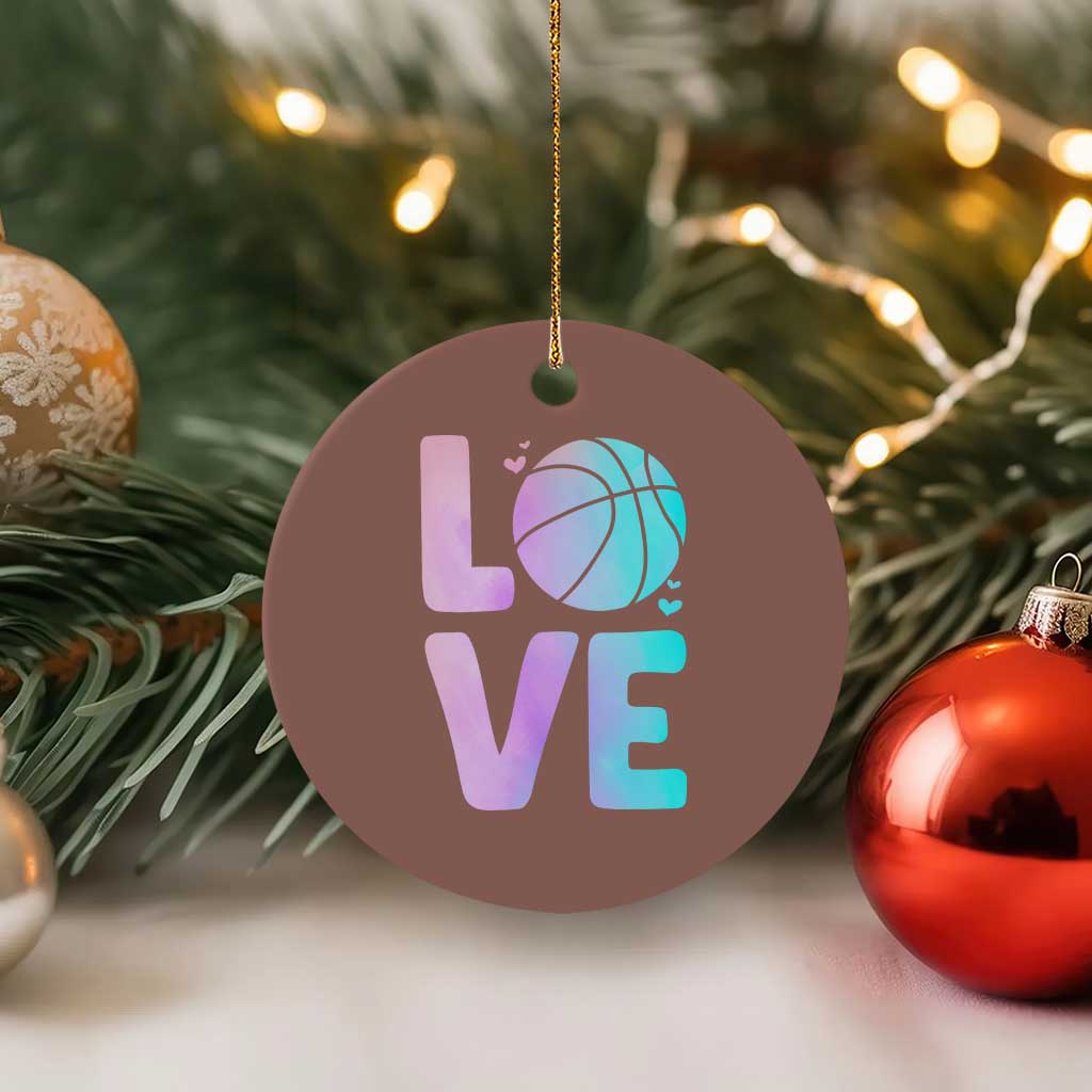 Basketball Lovers Ceramic Ornament Basketball Mom Sports Fan - Wonder Print Shop