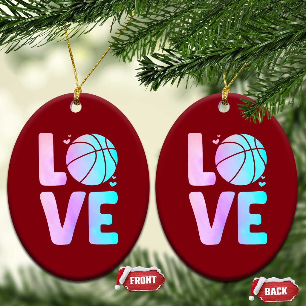 Basketball Lovers Ceramic Ornament Basketball Mom Sports Fan - Wonder Print Shop