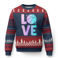 Basketball Lovers Ugly Christmas Sweater Basketball Mom Sports Fan - Wonder Print Shop
