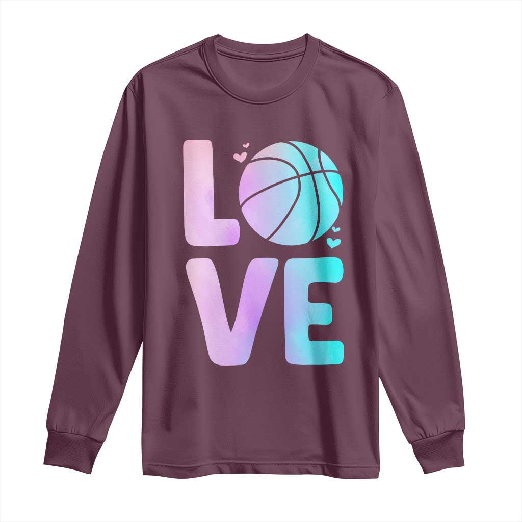 Basketball Lovers Long Sleeve Shirt Basketball Mom Sports Fan - Wonder Print Shop