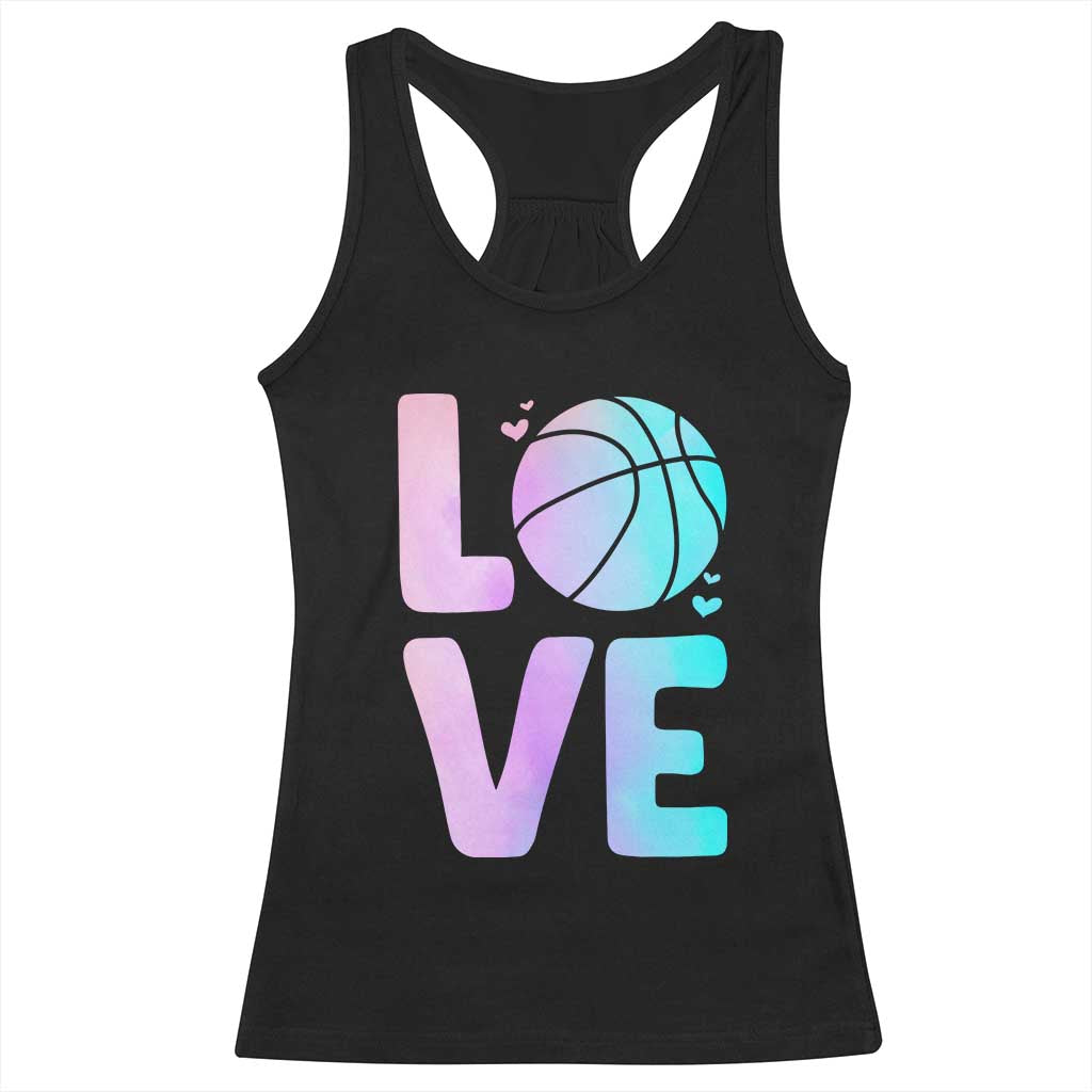 Basketball Lovers Racerback Tank Top Basketball Mom Sports Fan - Wonder Print Shop
