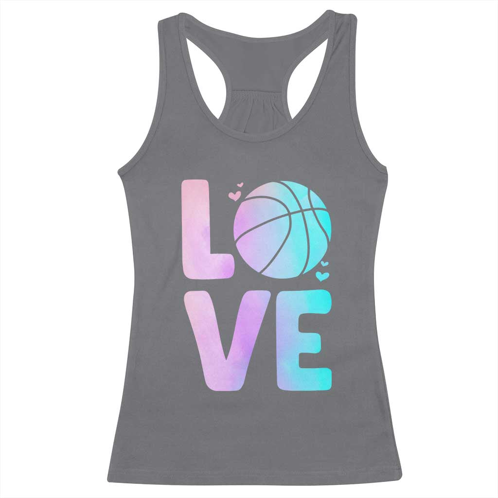Basketball Lovers Racerback Tank Top Basketball Mom Sports Fan - Wonder Print Shop