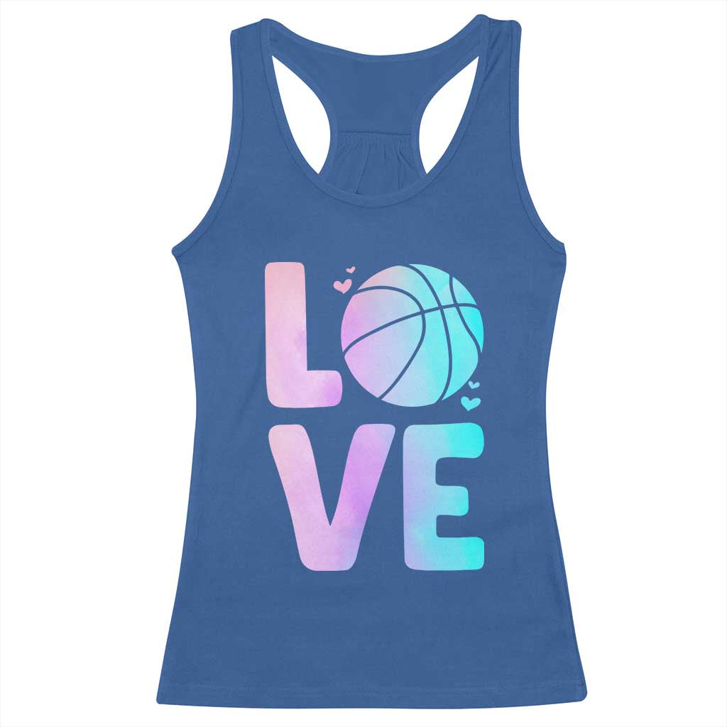 Basketball Lovers Racerback Tank Top Basketball Mom Sports Fan - Wonder Print Shop