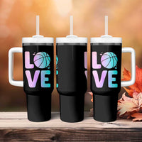 Basketball Lovers Tumbler With Handle Basketball Mom Sports Fan - Wonder Print Shop