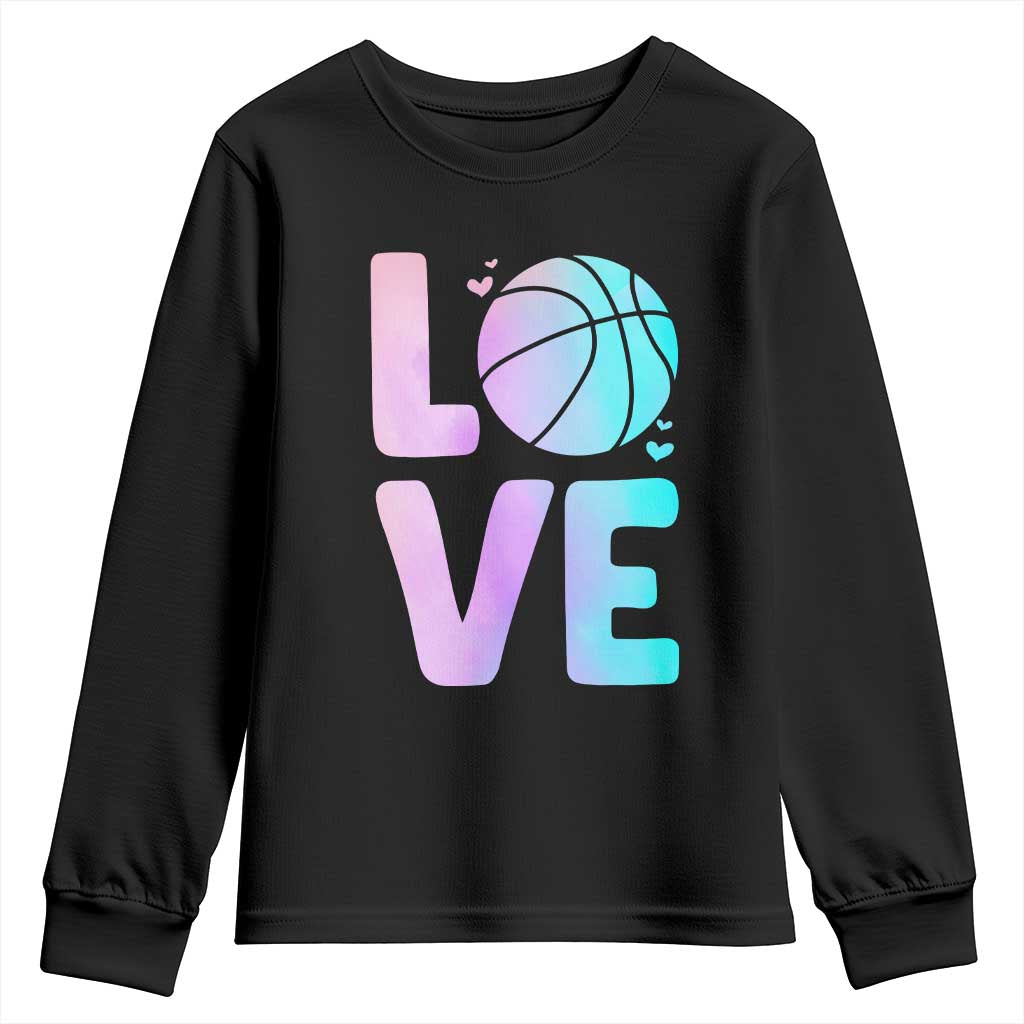 Basketball Lovers Youth Sweatshirt Basketball Mom Sports Fan - Wonder Print Shop