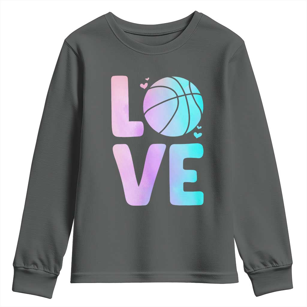 Basketball Lovers Youth Sweatshirt Basketball Mom Sports Fan - Wonder Print Shop