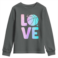 Basketball Lovers Youth Sweatshirt Basketball Mom Sports Fan - Wonder Print Shop