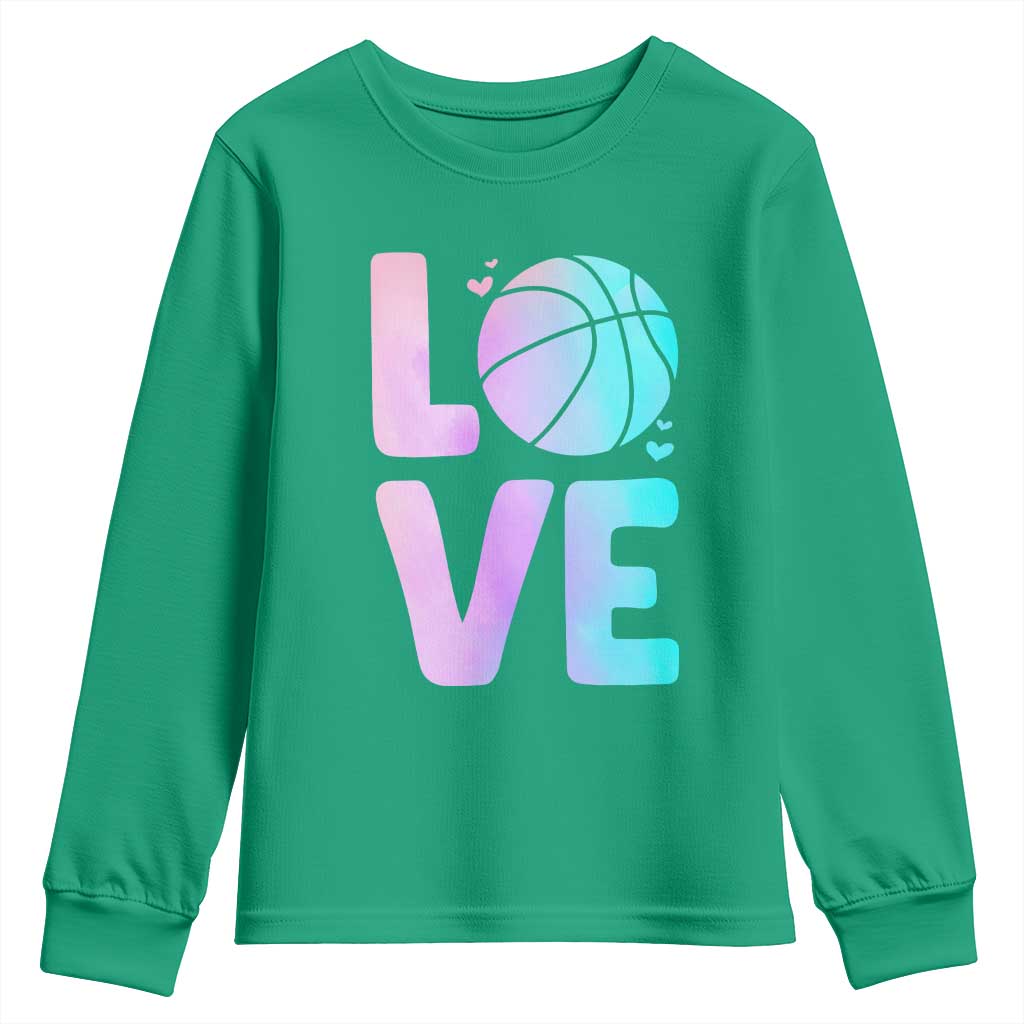 Basketball Lovers Youth Sweatshirt Basketball Mom Sports Fan - Wonder Print Shop