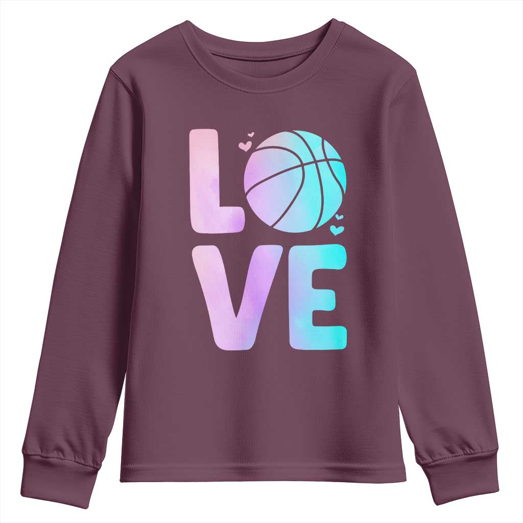 Basketball Lovers Youth Sweatshirt Basketball Mom Sports Fan - Wonder Print Shop