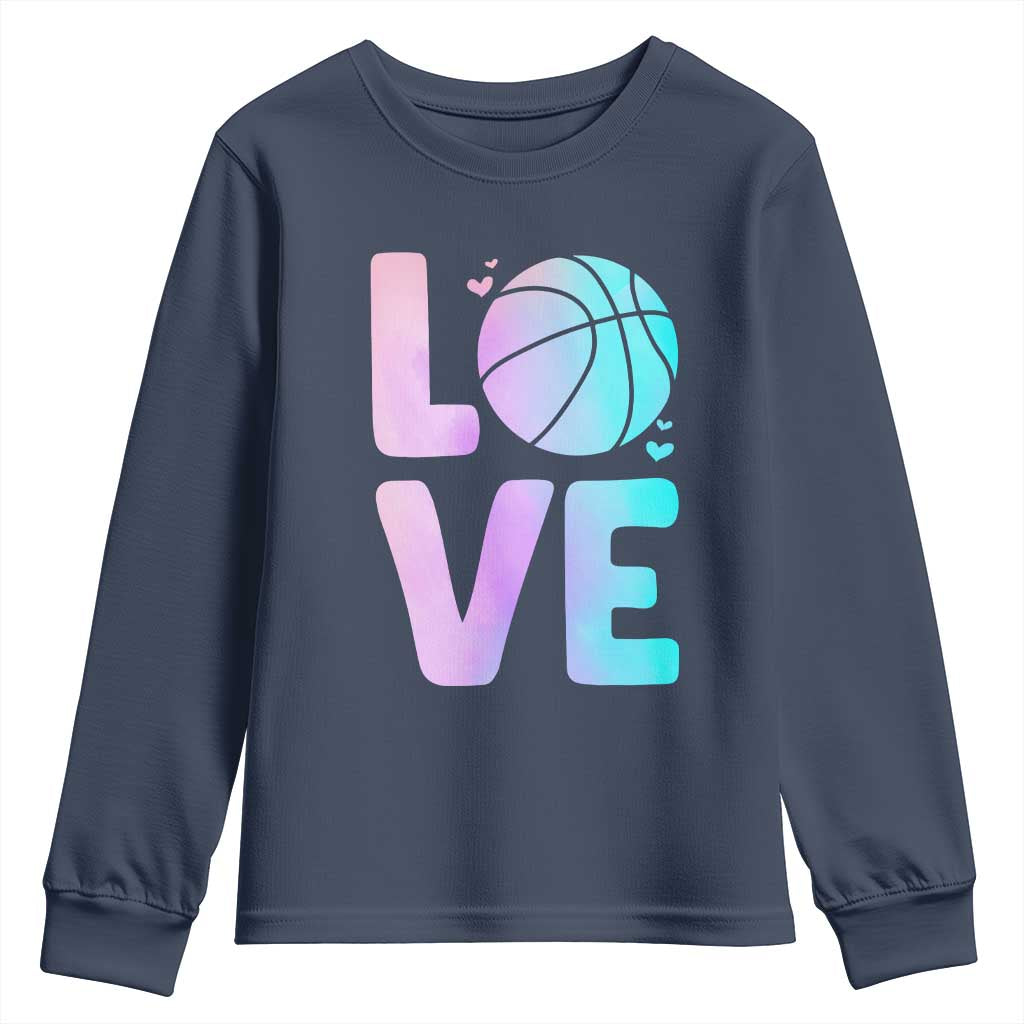 Basketball Lovers Youth Sweatshirt Basketball Mom Sports Fan - Wonder Print Shop