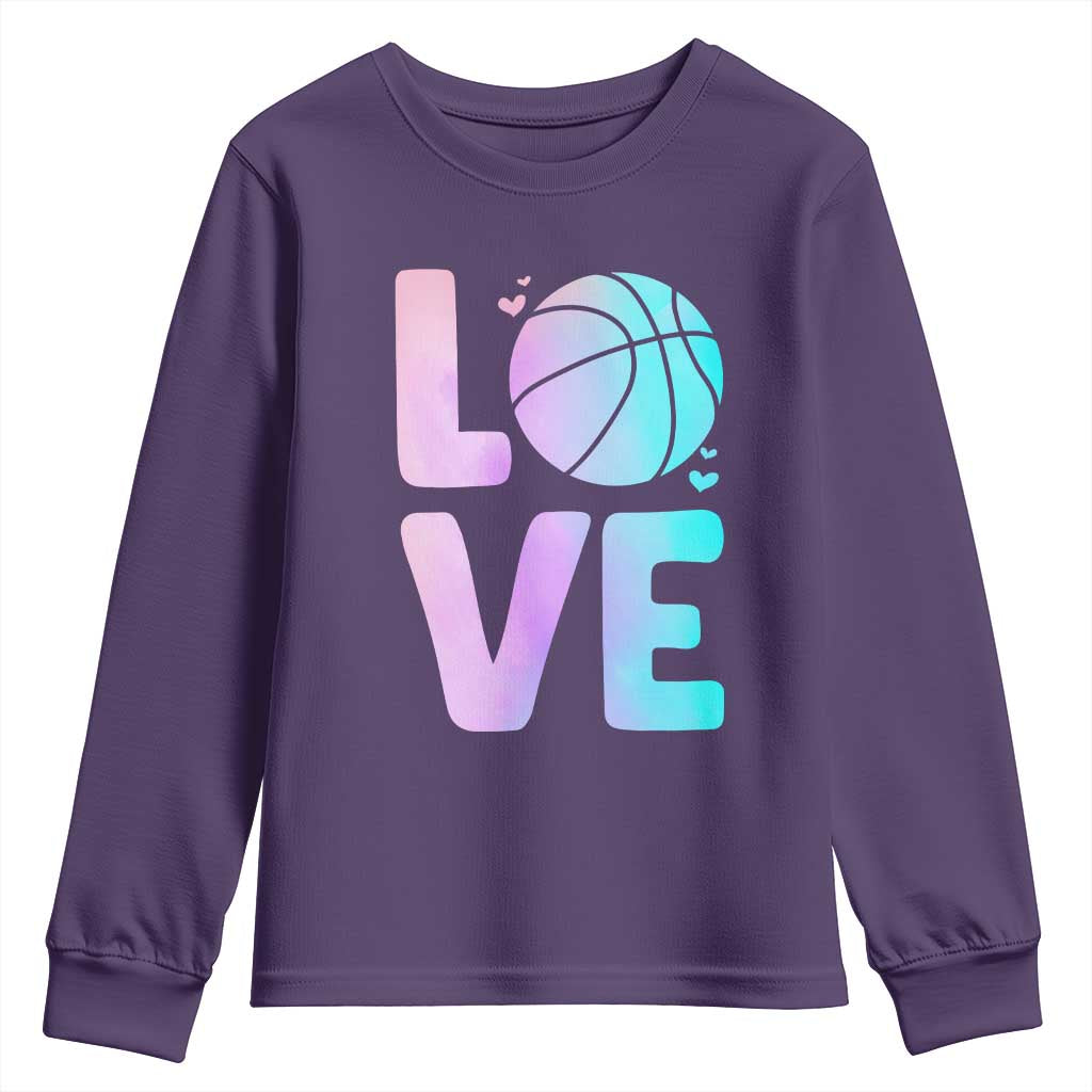 Basketball Lovers Youth Sweatshirt Basketball Mom Sports Fan - Wonder Print Shop