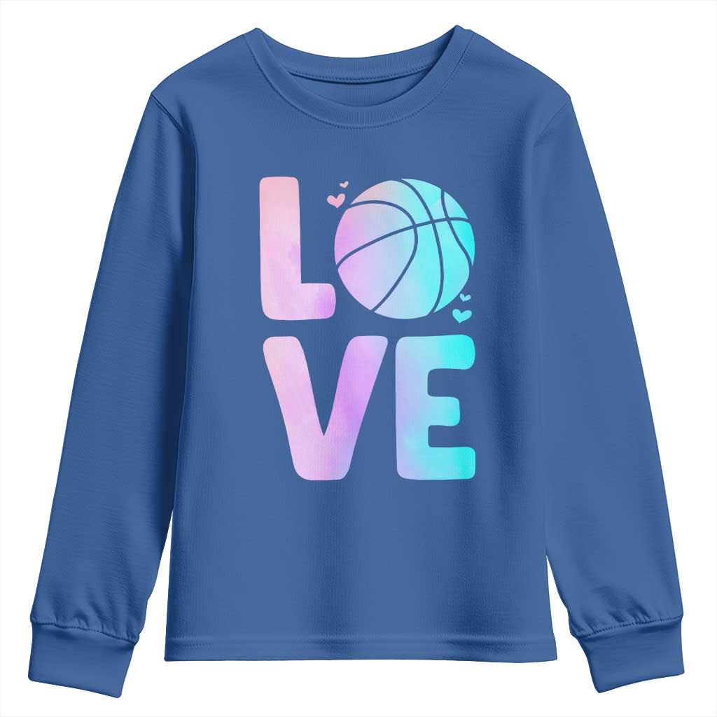 Basketball Lovers Youth Sweatshirt Basketball Mom Sports Fan - Wonder Print Shop