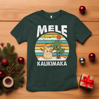 Mele Kalikimaka Hawaiian Christmas T Shirt Beach Hawaii Xmas In July Tropical - Wonder Print Shop