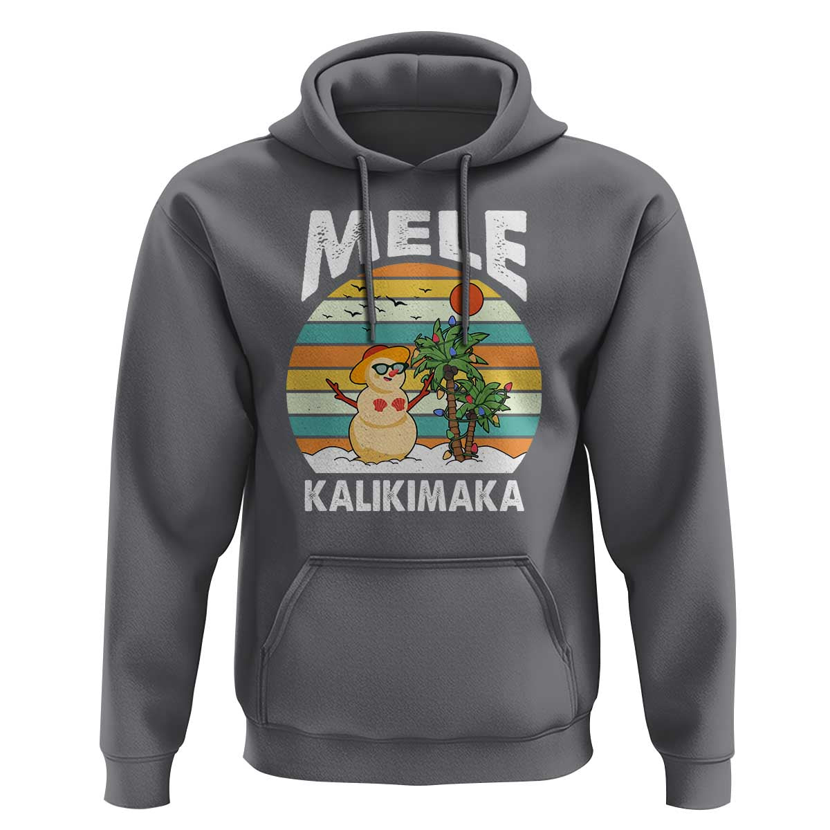 Mele Kalikimaka Hawaiian Christmas Hoodie Beach Hawaii Xmas In July Tropical