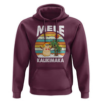 Mele Kalikimaka Hawaiian Christmas Hoodie Beach Hawaii Xmas In July Tropical
