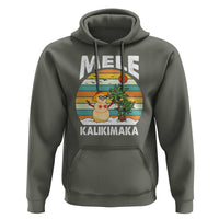 Mele Kalikimaka Hawaiian Christmas Hoodie Beach Hawaii Xmas In July Tropical