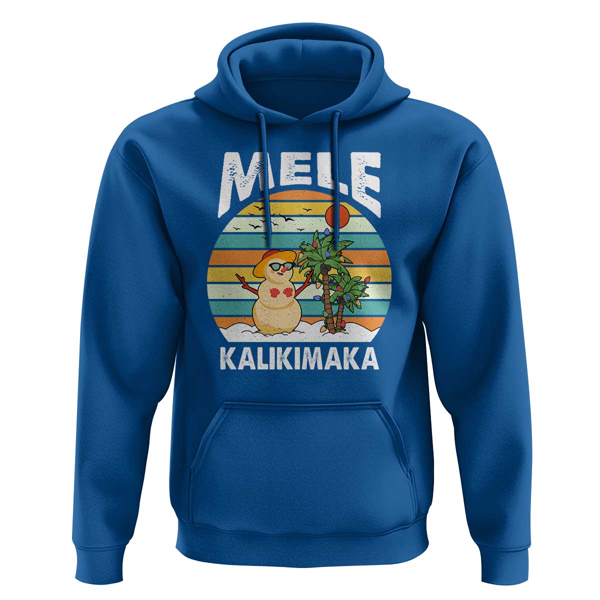 Mele Kalikimaka Hawaiian Christmas Hoodie Beach Hawaii Xmas In July Tropical