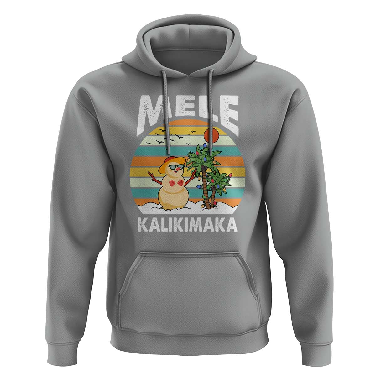 Mele Kalikimaka Hawaiian Christmas Hoodie Beach Hawaii Xmas In July Tropical